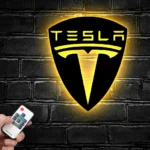 Tesla Metal Sign Logo Car 1