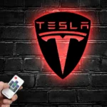 Tesla Metal Sign Logo Car 1