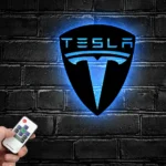 Tesla Metal Sign Logo Car 1