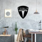 Tesla Metal Sign Logo Car 1