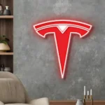 Tesla Neon Sign Logo 1