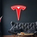 Tesla Neon Sign Logo 1