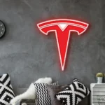 Tesla Neon Sign Logo 1