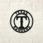 Texas Rangers Metal Sign Mlb 1