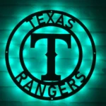 Texas Rangers Metal Sign Mlb 1