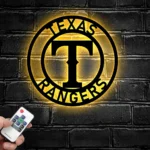 Texas Rangers Metal Sign Mlb 1