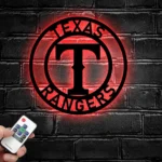 Texas Rangers Metal Sign Mlb 1