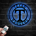 Texas Rangers Metal Sign Mlb 1