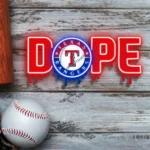 Texas Rangers Neon Sign Dripping Dope 1