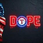 Texas Rangers Neon Sign Dripping Dope 1