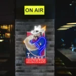 Texas Rangers Neon Sign Mascot Acrylic 1