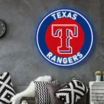 Texas Rangers Neon Sign Mlb 1