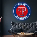 Texas Rangers Neon Sign Mlb 1