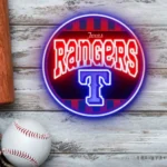 Texas Rangers Neon Sign Retro Acrylic 1