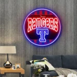Texas Rangers Neon Sign Retro Acrylic 1