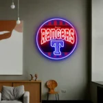 Texas Rangers Neon Sign Retro Acrylic 1