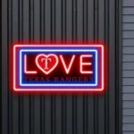 Texas Rangers Neon Sign Romance Sign 1