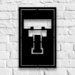 Texas Tech Red Raiders Metal Sign Block Letter T 1