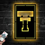 Texas Tech Red Raiders Metal Sign Block Letter T 1