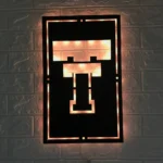 Texas Tech Red Raiders Metal Sign Block Letter T 1