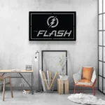 The Flash Metal Sign Lightning Bolt 1