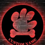 Tiger Metal Sign Custom Paw 1