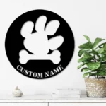 Tiger Metal Sign Custom Paw 1