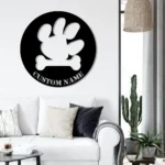 Tiger Metal Sign Custom Paw 1