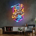 Tiger Neon Sign Astronaut Riding 1