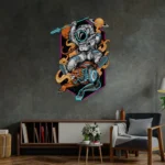 Tiger Neon Sign Astronaut Riding 1