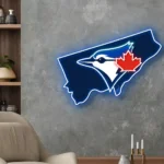 Toronto Blue Jays Neon Sign Toronto State Map 1
