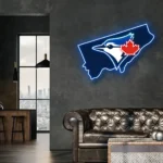 Toronto Blue Jays Neon Sign Toronto State Map 1