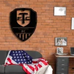 Toronto Fc Metal Sign Shield Shape 1