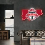 Toronto Fc Neon Sign Toronto State Map 1