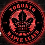 Toronto Maple Leafs Metal Sign Maple Leaf Emblem 1