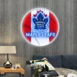 Toronto Maple Leafs Neon Sign Canada Flag Acrylic 1