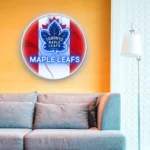Toronto Maple Leafs Neon Sign Canada Flag Acrylic 1