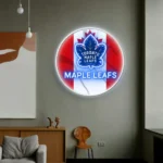 Toronto Maple Leafs Neon Sign Canada Flag Acrylic 1