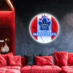 Toronto Maple Leafs Neon Sign Canada Flag Acrylic 1