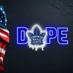 Toronto Maple Leafs Neon Sign Dripping Dope 1