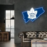 Toronto Maple Leafs Neon Sign Toronto State Map 1