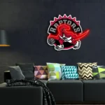 Toronto Raptors Neon Sign Raptor Dino Art 1