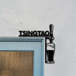 Tsingtao Metal Sign Artistic Tap Handle 1
