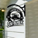 Ultima Metal Sign Bespoke Logo Metal Hanging Sign Car Garage Decor 1