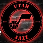 Utah Jazz Metal Sign Insignia 1