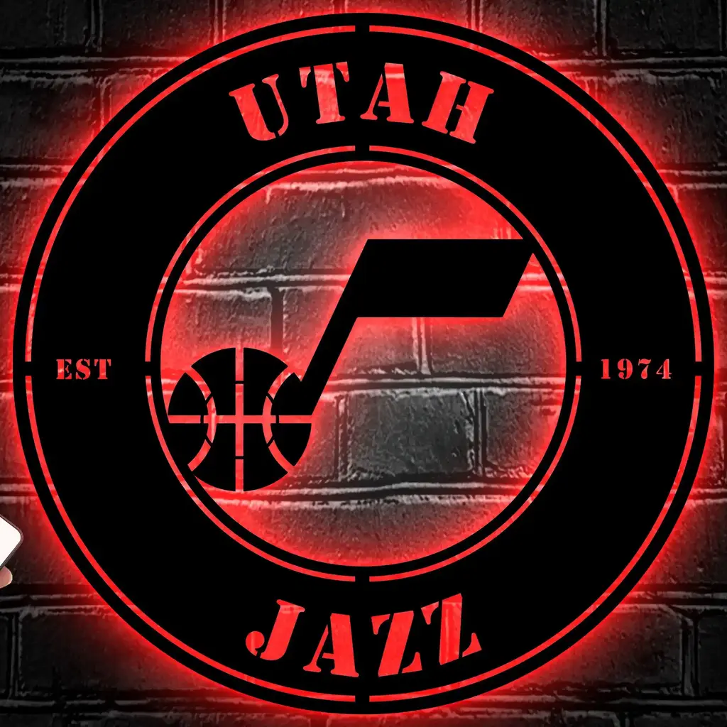 Utah Jazz Metal Sign Insignia 1
