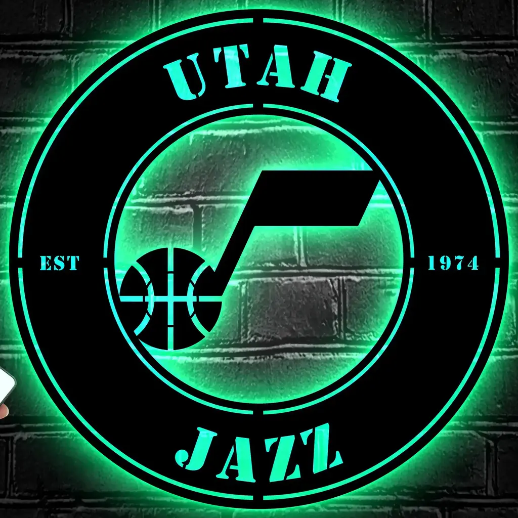 Utah Jazz Metal Sign Insignia 2