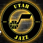 Utah Jazz Metal Sign Insignia 1