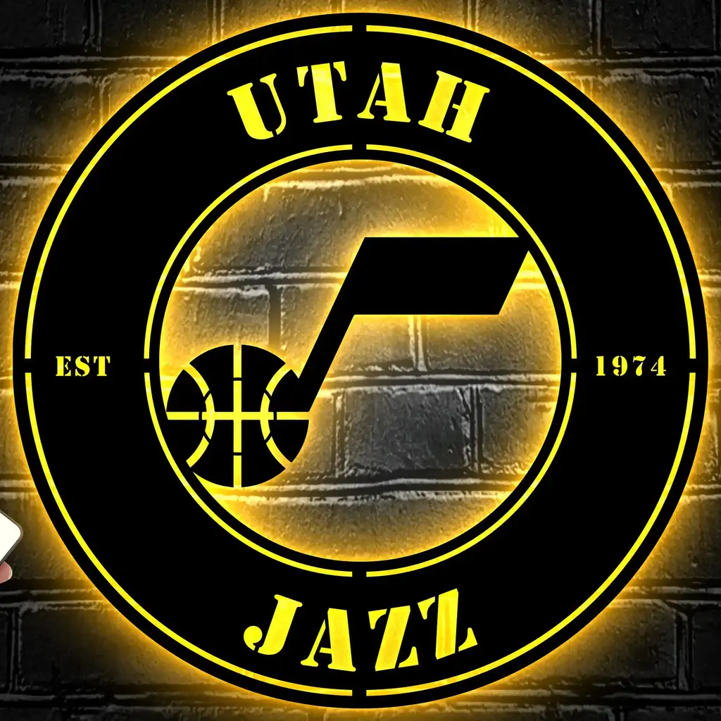 Utah Jazz Metal Sign Insignia 4