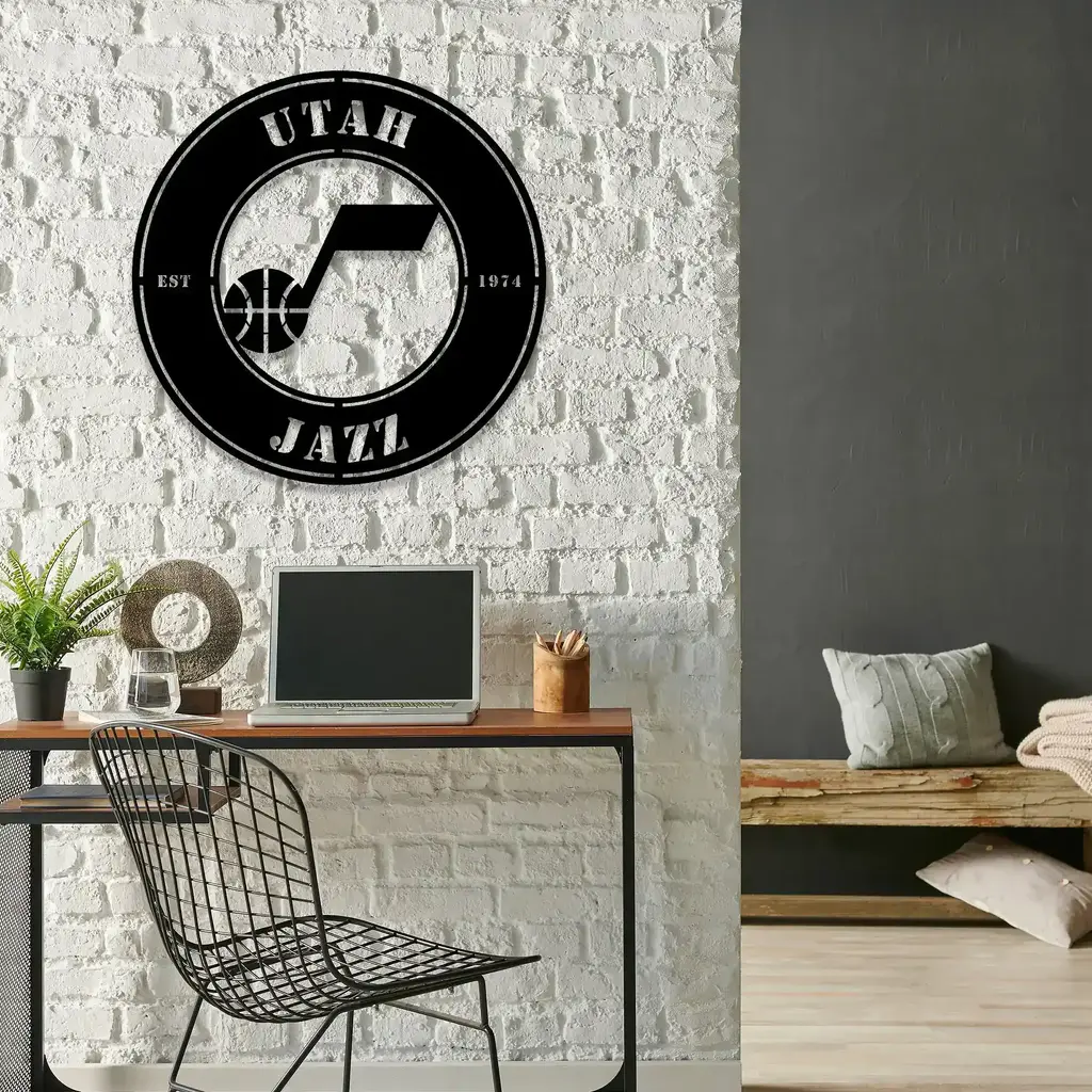Utah Jazz Metal Sign Insignia 7
